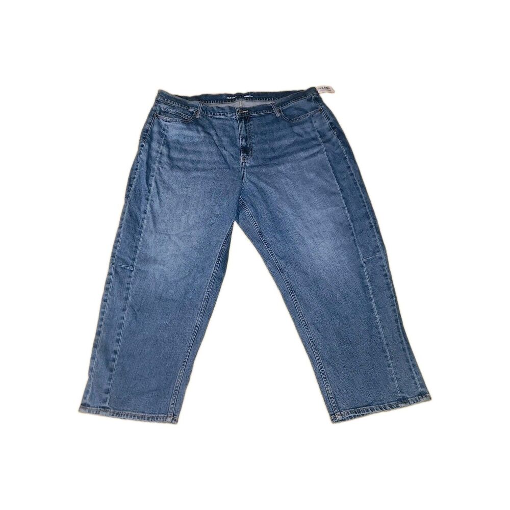 NWT Old Navy Barrel Leg High-Rise Jeans Women 20 Plus Size